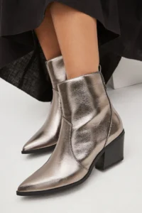 silver boots