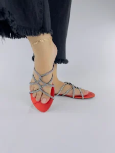 red sandals